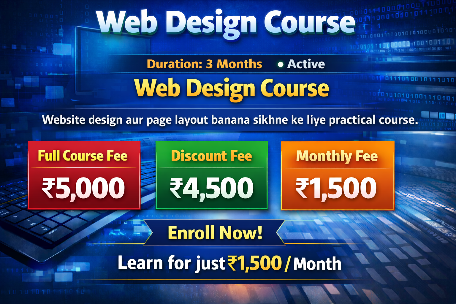 Web Desgin Course Course Image